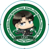 Levi Ackerman Green Size M Attack on Titan Chimi Chara Can Badge [USED]