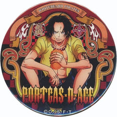 Portgas D. Ace One Piece Yakara Can Badge Part 16 Banquet Utage Straw Store Limited Tin Badge [USED]