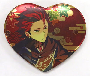 Kuro Kiryu Ensemble Stars! Heart Shaped Can Badge Group B China Limited Tin Badge [USED]