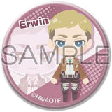 Erwin Smith Attack on Titan X Paschara Trading Can Badge [USED]