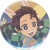 Tanjiro Kamado Lame Demon Slayer: Kimetsu no Yaiba 57mm Random Can Badge Ufotable Cafe Machi Asobi Cafe Moon Viewing Event 2021 Limited Tin Badge [USED]