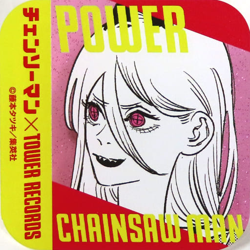 Chainsaw Man Power Lame Acrylic Badge Collection Tower Records Limited Buttons [USED]