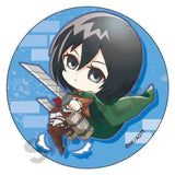 Mikasa Ackerman Pyon Chara Attack on Titan Can Badge [USED]