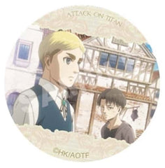 Erwin Levi Season 3 Opening Attack on Titan Glitter Can Badge 76mm Connection Tin Badge [USED]