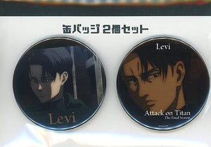 Levi 4 Scene Ver. Attack on Titan Can Badge Scene Ver. Set of 2 Can Badge [USED]