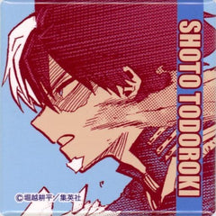 My Hero Academia Shoto Todoroki Square Can Badge Jump Shop Limited Original Variety Bag 2021 Bundled Items Buttons [USED]
