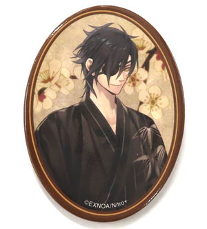 Shokudaikiri Mitsutada Touken Ranbu ONLINE Hanakoyomi Picture Scroll Can Badge Ellipse Tin Badge [USED]