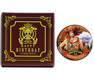 Portgas D. Ace One Piece Birthday Premium Can Badge Straw Store Limited Can Badge [USED]