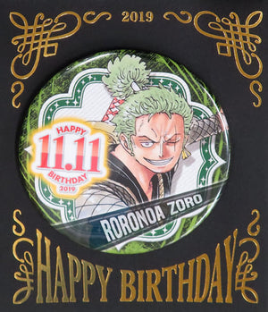 Roronoa Zoro One Piece Birthday Can Badge 2019 Can Badge [USED]