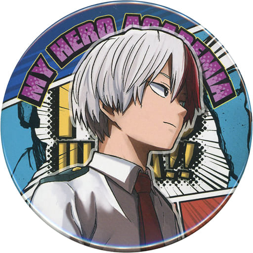 My Hero Academia Shoto Todoroki Title Purple Collection Can Badge Part 7 Buttons [USED]