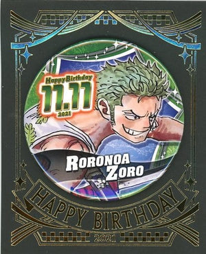 Roronoa Zoro One Piece Birthday Can Badge 2021 Can Badge [USED]