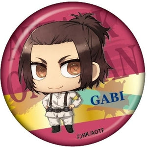 Gabi Braun Attack on Titan Chimi Chara Can Badge [USED]