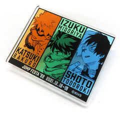 My Hero Academia Izuku Midoriya Katsuki Bakugo Shoto Todoroki Acrylic Badge Jump Festa 2022 Limited Buttons [USED]