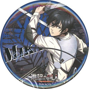 Mikasa Ackerman Attack on Titan Newly Drawn Character Can Badge cookpadLive Cafe Giant Festival Vol.3 Limited Tin Badge [USED]