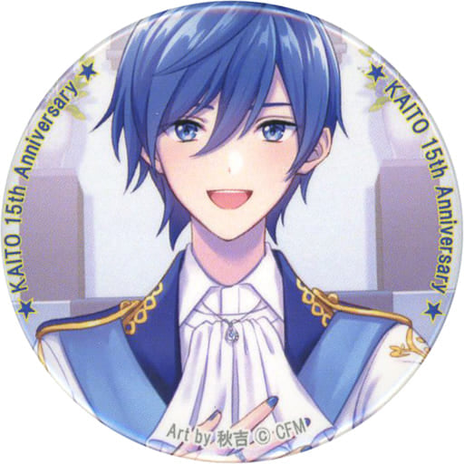 KAITO VOCALOID Can Badge Magical Mirai 2021 Limited Kaito 15th Anniversary Set Included Items Tin Badge [USED]