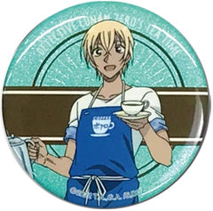 Toru Amuro Cafe Poirot Detective Conan: Zero's Tea Time Trading Metallic Can Badge A Tin Badge [USED]