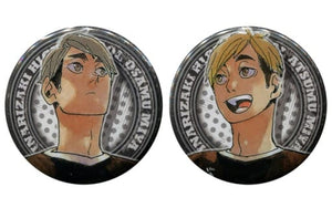 Atsumu Miya Osamu Miya Haikyu!! Can Badge Jump Festa 2019 Limited Combi Set Bundled Bonus Set of 2 Can Badge [USED]