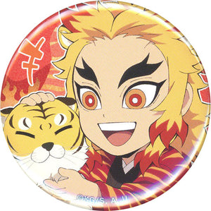 Kyojuro Rengoku Demon Slayer: Kimetsu no Yaiba Mini Chara Year of The Tiger Random 57mm Can Badge Demon Slayer Festival Anime Anniversary Festival Limited Ufotable Online Shopping Limited Can Badge [USED]