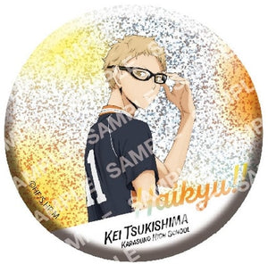 Kei Tsukishima Glitter Haikyu!! Can Badge Collection Can Badge [USED]