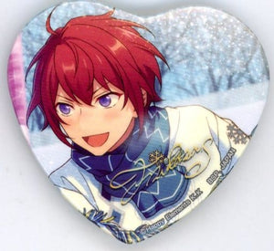 Tsukasa Suo Ensemble Stars! TORUPAKA! Heart Shaped Can Badge Vol.2 Ver.B Tin Badge [USED]