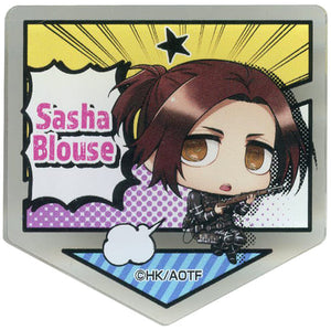 Sasha Blouse B Attack on Titan The Final Season DMM Scratch! Acrylic Badge Prize E-5 Badge [USED]