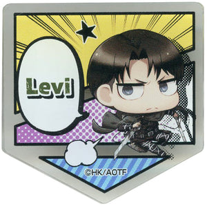 Levi Ackerman Attack on Titan The Final Season DMM Scratch! Acrylic Badge B Prize E-9 Badge [USED]