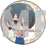 Mikasa Ackerman Attack on Titan Mini Character Can Badge 36. Flower Shop Ver. Can Badge [USED]