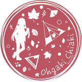 Chiaki Ogaki Silhouette Laid-Back Camp Can Badge Dream Can Badge Maple & Smelt Art Can Badge [USED]