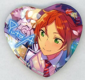 Yuta Aoi Ensemble Stars! TORUPAKA! Heart Shaped Can Badge Vol.4 Ver.A Can Badge [USED]