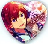 Tsukasa Suo Ensemble Stars! TORUPAKA! Heart Shaped Can Badge Vol.4 Ver.B Tin Badge [USED]