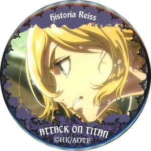 Historia Reiss Attack on Titan Kujibikido Online Kuji Break of Dawn Can Badge Prize E-15 Can Badge [USED]