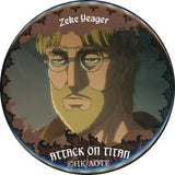 Zeke Yeager Attack on Titan Kujibikido Online Kuji Break of Dawn Can Badge Prize E-20 Can Badge [USED]