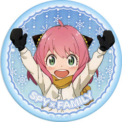 Anya Snowman Ver. SPY x FAMILY Newly Drawn Matte Can Badge Tin Badge [USED]