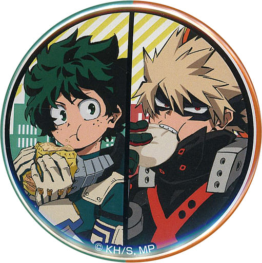 My Hero Academia Izuku Midoriya Katsuki Bakugo Newly Drawn Can Badge Collection Break Ver. Don Quijote Limited Buttons [USED]