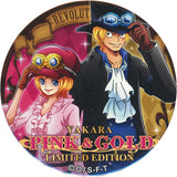 Sabo Koala One Piece Yakara Can Badge Pink&Gold animate Limited Can Badge [USED]