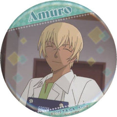 Toru Amuro H Detective Conan: Zero's Tea Time Sega Lucky Kuji Online Can Badge Prize D-8 Tin Badge [USED]