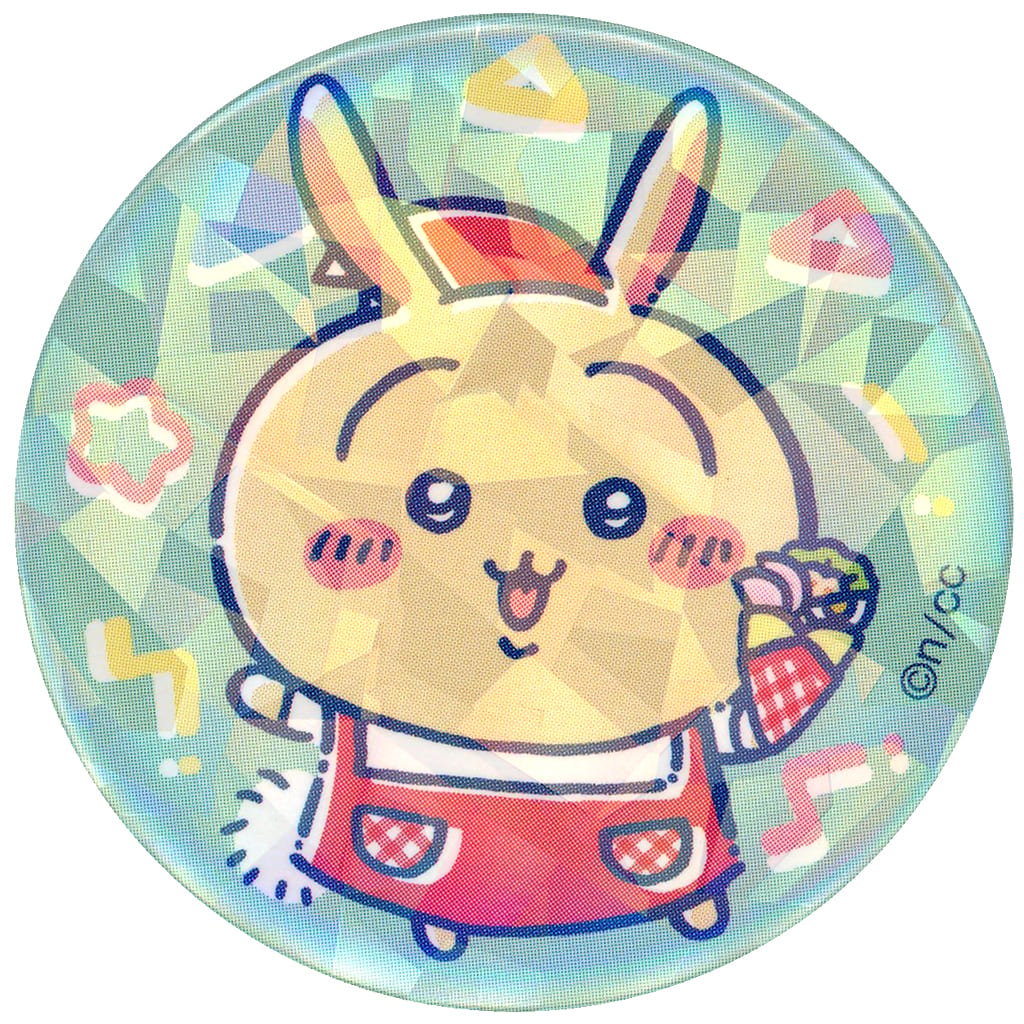 Rabbit Holding a Crepe Chiikawa Hologram Button in Capsule Chikawa Crepe Marion Crepe Limited [USED]