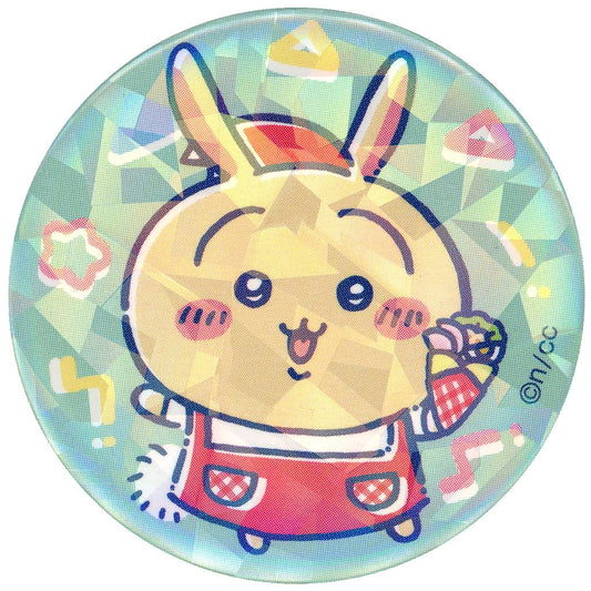 Rabbit Holding a Crepe Chiikawa Hologram Button in Capsule Chikawa Crepe Marion Crepe Limited [USED]