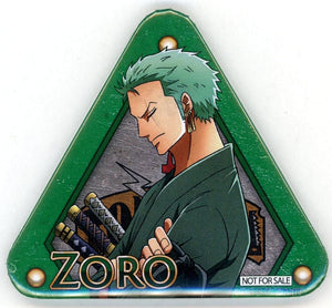 Roronoa Zoro Bottom Left Name One Piece Tongari Can Badge Tongari Seal Rally Mission Clear Prize Can Badge [USED]