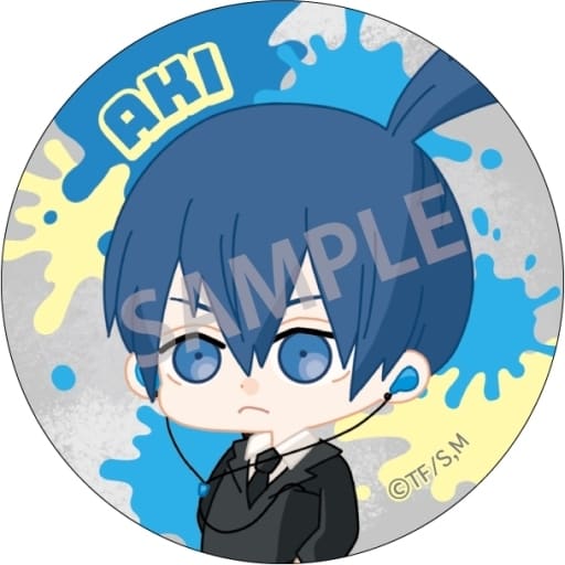 Chainsaw Man Aki Hayakawa Trading Can Badge ENJOY MUSIC Buttons [USED]