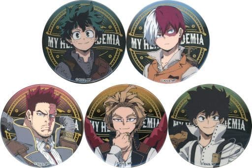 Izuku Midoriya, etc. My Hero Academia Newly Drawn Trading Badge JF2023 Ver. Jump Festa 2023 Limited All 5 Types Set Tin Badge [USED]