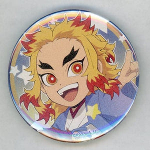 Kyojuro Rengoku with Glitter Demon Slayer: Kimetsu no Yaiba Random Can Badge B ufotable cafe Machi Asobi Cafe 12 Constellation Event 2022 Limited Can Badge [USED]