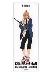 Chainsaw Man Power Background White Trading Square Long Can Badge Grand Exchange Exhibition at baseyard tokyo Limited Buttons [USED]