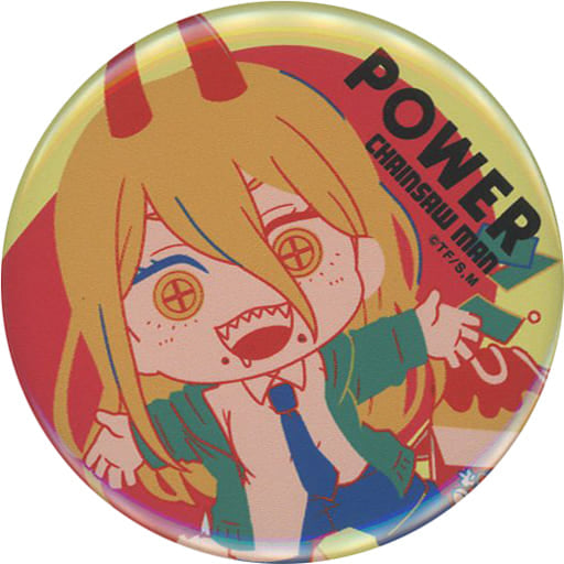 Chainsaw Man Power Trading Can Badge Bakudanyaki Honpo First Edition Buttons [USED]