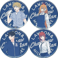 Chainsaw Man Denji & Others Can Badge Lawson Campaign Limited All 4 Types Set Buttons [USED]