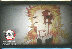 Kyojuro Rengoku No Lines The End Demon Slayer: Kimetsu no Yaiba the Movie: Mugen Train 2nd Anniversary Kyojuro Rengoku 119 Lines Random Square Can Badge F Tin Badge [USED]
