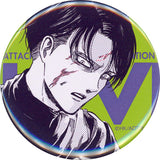 Levi Ackerman Attack on Titan Can Badge Attack on Titan Exhibition Limited Tin Badge [USED]