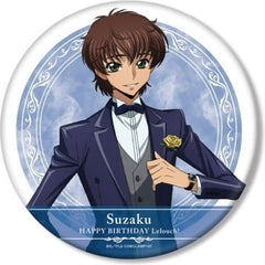 Suzaku Kururugi Code Geass: Lelouch of the Rebellion Newly Drawn Illustration Big Can Badge Lelouch Birthday 2022Ver. Tin Badge [USED]