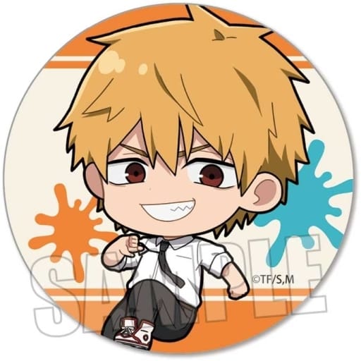 Chainsaw Man Denji Action Series Trading Can Badge Buttons [USED]