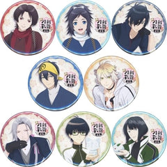 Kashu Kiyomitsu, etc. Toku: Touken Ranbu Hanamaru Setsugetsuka Trading Newly Drawn Can Badge All 8 Types Set Tin Badge [USED]